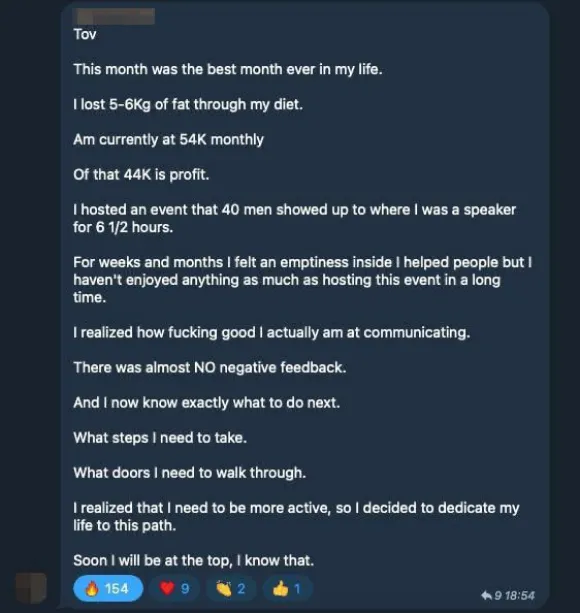 Member testimonial