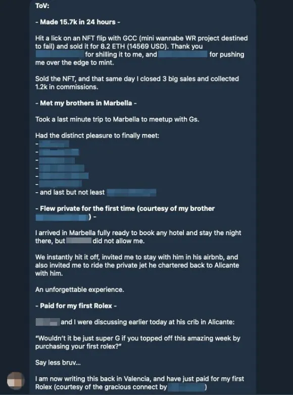 Member testimonial
