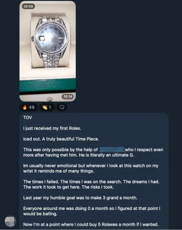 Member testimonial