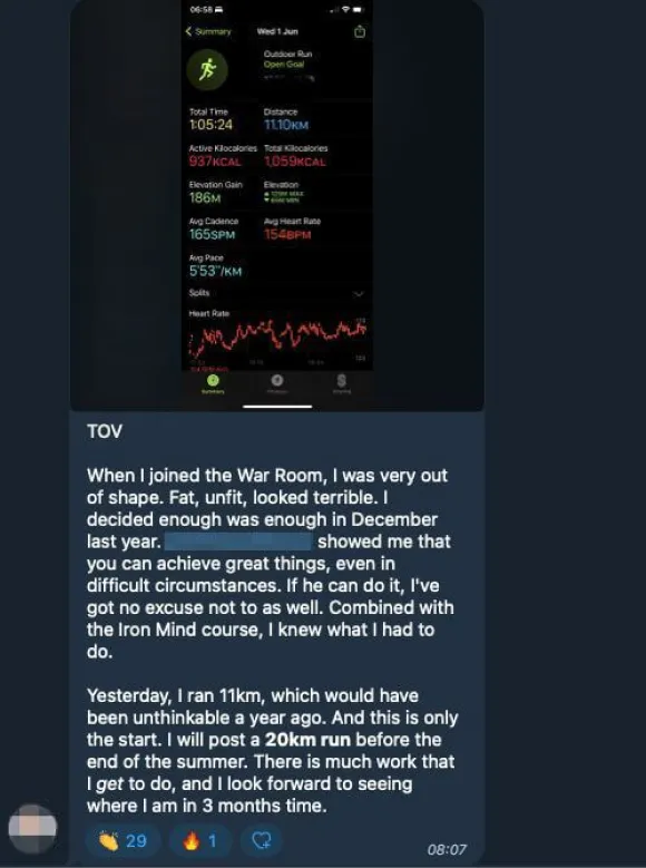 Member testimonial