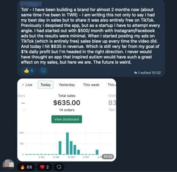 Member testimonial